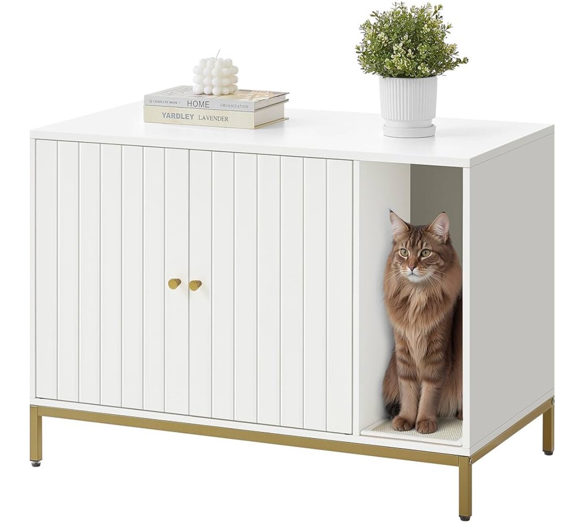 Feandrea Meuble Litière pour Chat