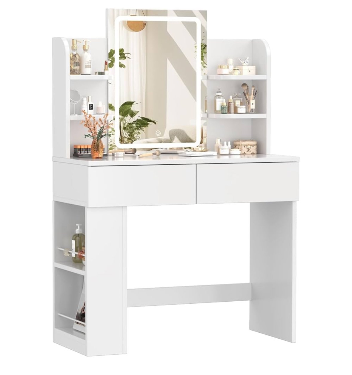 Devoko Coiffeuse avec Miroir LED