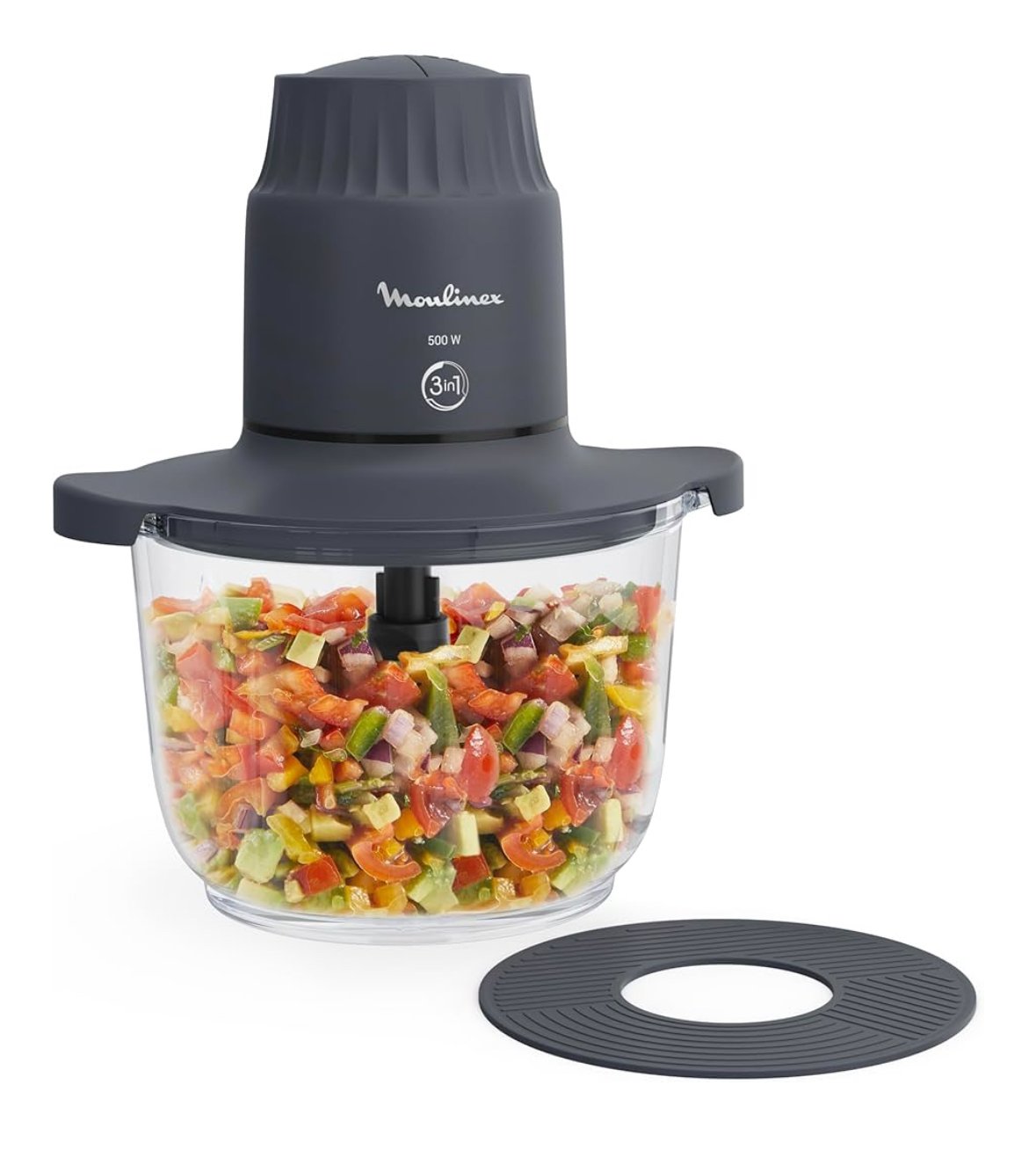 Moulinex Choppeo, Hachoir avec bol en verre