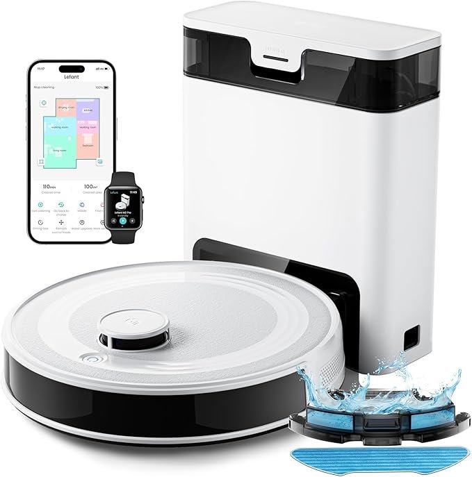Lefant M2 Pro Robot Aspirateur Laveur