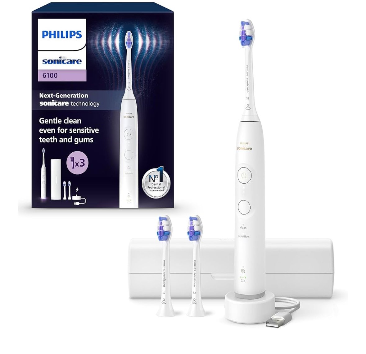 Philips Sonicare 6100 - Brosse à dents électrique sonique