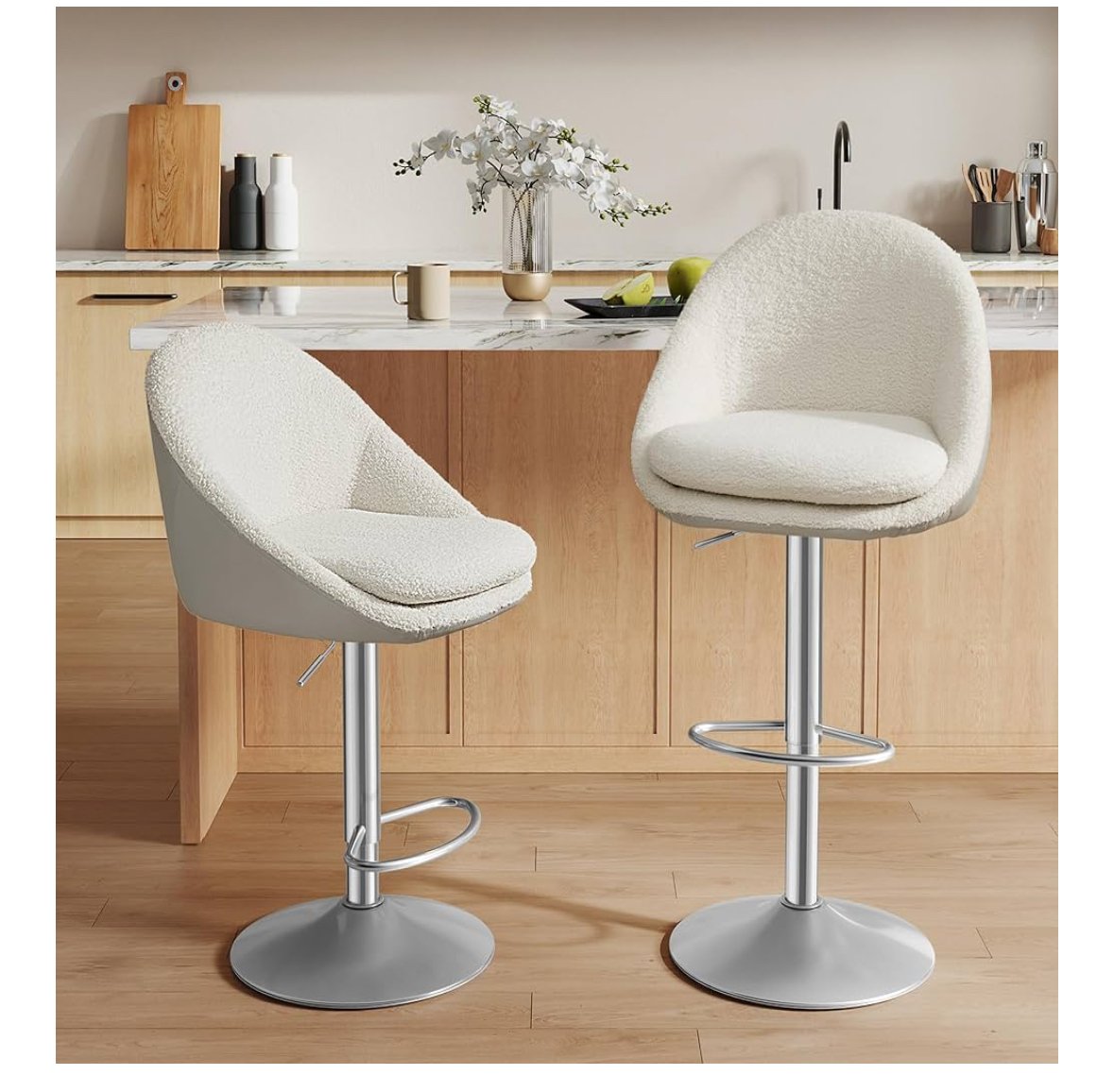 VASAGLE Tabouret de Bar Lot de 2